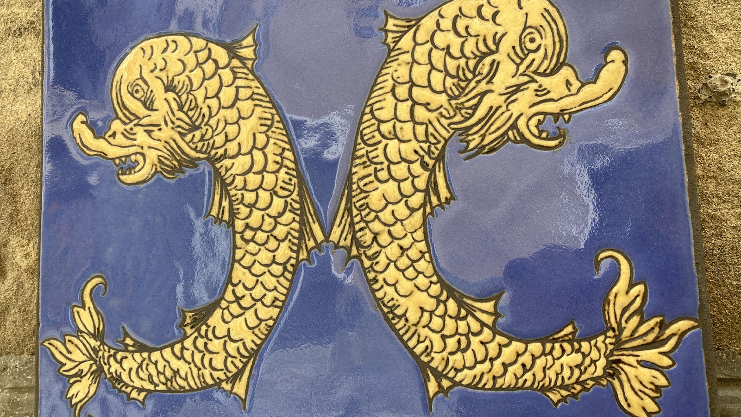 BLASON CERAMIQUE/POISSON